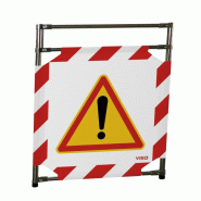 Barrière d'intervention 1 panneau - Attention / 1000 / INOX 304_1
