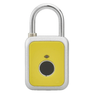 Cadenas électronique digital jaune - Capteur d'empreinte digitale - Rechargeable USB - Thirard_1