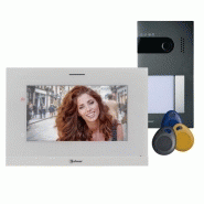 Kit vidéo couleur soul bitron golmar 7 avec mémoire et contrôle daccès par badges   gs5110art7h