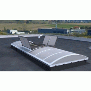 Lanterneau ponctuel ecobac dv 110 pour voûte / sur embase en polyester / avec protection solaire / 190 x 170 cm_1