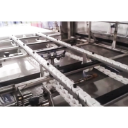 Laveuse de palox à cadence réglable avec aménagement convoyeurs entrée - sortie machine - Consommation d'eau 250/l/h_1