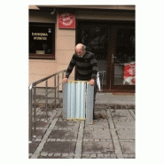 Rampe Roll-Up en aluminium - Largeur 80 cm - Enroulable avec roulettes et grande capacité de charge_1