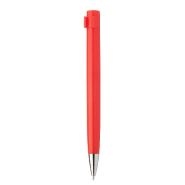 Stylo à bille en plastique - clip sur mesure - encre bleue - marquage UV LED inclus - rouge - 9 gr_1