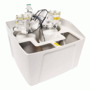 Adoucisseur d'eau sans électricité 2500 l/h 1 à 6 personnes duplex ultra compact complet avec accessoires_1