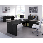 Bureau de direction moderne et élégant DECIDE - 3 versions de piètement en livraison rapide_1