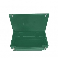 Bac de stockage alimentaire 100L - polyéthylène haute densité - grenouillères cadenassées - Plast'Up Rotomoulage_1