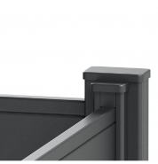 Bouchon pour poteau aluminium - bouchonalu76x41 - finition pour clôture aluminium_1