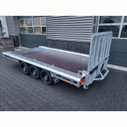 GTM 4m x 1m80 Gooseneck porte engin 3 x essieux 1500 kg_1