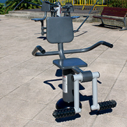 Matériel pour flexion des genoux - agrès fitness en acier poudré avec consignes d'utilisation_1