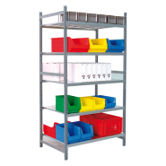 Rayonnage avec tablettes galvanisées pour le stockage de produits de faible densité - PROFILPLUS_1