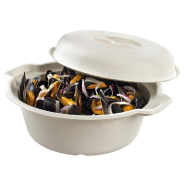 Cocotte 1700ml pulpe de canne laminée avec couvercle - par 20_1