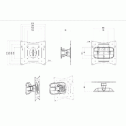 ROLINE - Bras LCD pivotant à 2 pivots pour montage mural, compatible VESA et écran jusqu'à 40 pouces_1