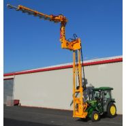 Taille-haie hydraulique pour tracteur avec dévers automatique