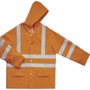 Veste de pluie haute visibilité - polyester enduit polyuréthane extérieur - 900veshv_1