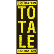 Affiche liquidation totale 82x30 cm - noir et jaune - papier_1