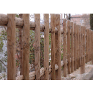 Barrière Rustica VRV440 - Barrière en bois de pin traité classe IV contre insectes et vrillettes_1