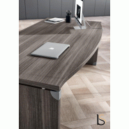 Bureau arqué X time avec pieds bois - Quadrifoglio. - 200, Eucalyptus 53_0