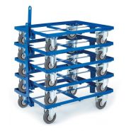 Chariot porte bac - Kalidesk - 250 kg - CB001-0300 - Cadre roulant pour bacs norme Europe_1