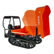 Mini-dumper Kubota avec train de chenilles robuste et garde au sol élevée