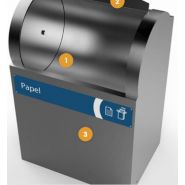 Max - borne d'apport volontaire Sotkon France SA - grand tambour en acier inoxydable 316 pour déchets encombrants_1