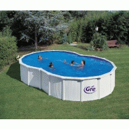Piscine en kit en forme de huit - 6,40 x 3,90 m - Hauteur 1,22 m_1