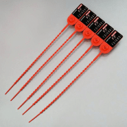 Scellé Nylon à tige crantée ronde - Longueur 160mm - Tige Ø2.8mm - Rouge_1