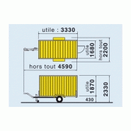 Remorque abri de chantier ecim ac35_1