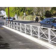 Barrière urbaine Chatelet 150 - Serem - longueur 150cm, hauteur hors sol 105cm - tube acier, peinture époxy antirouille_1