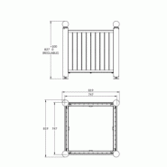 Jardinière HARMONIE Stratifié compact_1