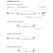 Porte coulissante tout-verre - PSF de Gilgen - 1 et 2 vantaux avec passage de fuite et serrure au sol_1