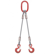 Elingue câble 2 brins 2 crochets standard Référence 4733_1