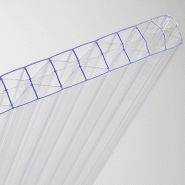 Plaque polycarbonate alvéolaire 16 mm - isolante, résistante aux chocs et aux UV_1