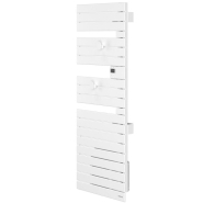 Sèche-serviettes connecté Nefertiti avec soufflerie mât à droite 1750W blanc brillant - Atlantic - 850069_1