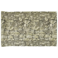 Vidaxl écran d'intimité de jardin aspect pierre 500x120 cm pvc 4005534_1