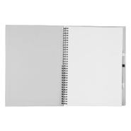 Bloc-notes à spirales - 80 pages non lignées en papier recyclé avec stylo assorti - Format A4_1