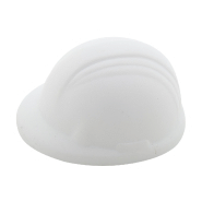 Balle anti-stress en forme de casque de sécurité - mousse PU - blanche - 20,8 g_1