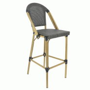 Chaise haute exterieure restaurant Biarritz - BRONZE_1