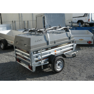 Remorque à bagages DAXARA 198 TE PV - galvanisée, équipée avec capot ABS, rails vélo et accessoires_1