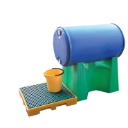 Support de fût amovible en polyéthylène - Maintien horizontal pour fûts de 60 à 220 L - Robuste et léger_1