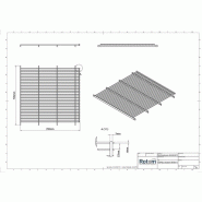 Étagère métallique 705x700 mm pour Roll conteneur antivol 48255 - Capacité 100 kg - Neuf_1