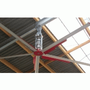 Brasseurs d'air - Ventilateur industriel plafond pour meilleur confort thermique et réduction de l'hygrométrie_1