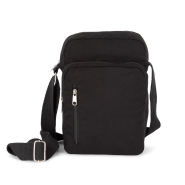 Sacoche bandoulière en coton Kimood - Réf: KI0375 - Compartiment principal zippé et poches pratiques_1