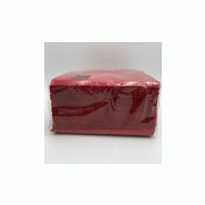 Serviettes de table ouate 2 plis 40x40cm saten rouge- carton de 2400_1