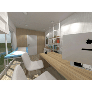 Studio préfabriqué livré clé en main en 2 heures