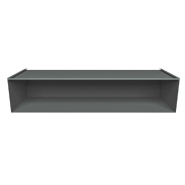 Coffre en tôle - L1196xP400xH255mm - gris anthracite_1