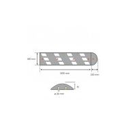 Easyspeed 55 RB - ralentisseur de vitesse monobloc haute visibilité - CPN Industries - dimensions 1830 x 300 x 55 mm_1