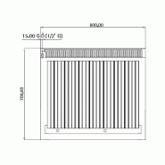 Grill à gaz en pierre de lave - 14 kW - Grille inclinable  - Mario 700 | GGM -GLK873C_1