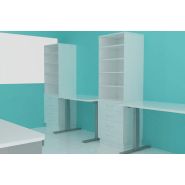 Meuble de rangement colonne sans porte - étagères réglables pour laboratoire_1