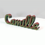 Mot en Impression 3D - Gris texturé_1