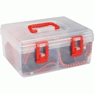 PEREL - Coffret 20 pièces sangles d'arrimage avec crochets - 936242_1